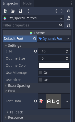 Creating the font resource
